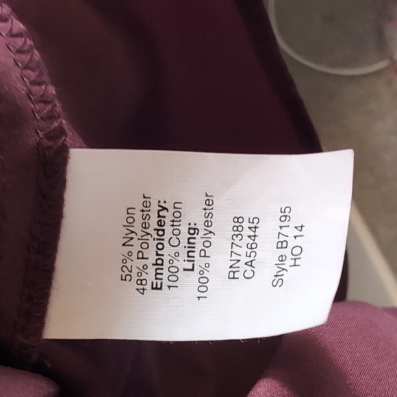 Madewell Lace Sleeveless Top - Deep Burgundy Size 0 - Picture 3 of 8